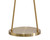 Faven Floor Lamp - Brass - White