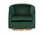 Hazel Swivel Lounge Chair - Gold - Deep Green Sky