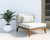 Ibiza Armless Chair - Natural - Stinson White