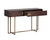 Jade Console Table - Antique Brass - Dark Mango