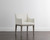 Malik Dining Armchair - Ash Grey - Linoso Ivory