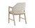 Milton Dining Armchair - Light Wash - Mina Ivory