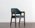 Milton Dining Armchair - Smoke Acacia - Meg Dusty Teal