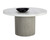 Nicolette Dining Table - Light Grey - Marble Look - 55"