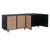 Omari Sideboard - Large - Suede Light Tan Leather
