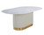 Paloma Dining Table - Oval - White Marble - 84"