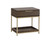 Rebel Nightstand - Small - Gold - Raw Umber