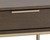 Rebel Nightstand - Small - Gold - Raw Umber