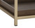 Rebel Nightstand - Small - Gold - Raw Umber