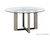 Rejane Dining Table Base - Black - Taupe