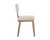 Rickett Dining Chair - Weathered Oak - Dove Cream