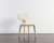 Rickett Dining Chair - Weathered Oak - Dove Cream