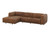 Santino Sofa Chaise - Laf - Aged Cognac Leather