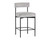 Seneca Counter Stool - Black - Polo Club Stone