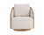 Tasia Swivel Lounge Chair - Effie Linen