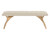 Taylen Bench - Cream Leather