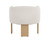 Trine Lounge Chair - Rustic Oak - Dove Cream