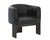 Trine Lounge Chair - Dark Brown - Vintage Black Night Leather