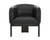 Trine Lounge Chair - Dark Brown - Vintage Black Night Leather