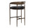 Zanatta Barstool - Charcoal Black Leather