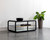 Ambretta Coffee Table - Black / Smoke Grey