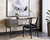 Annex Dining Chair - Velvet Black / Natural