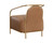 Cicero Lounge Chair - Milliken Cognac