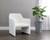 Doreen Lounge Chair - Lux Brass - Rubino White