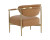 Heloise Lounge Chair - Milliken Cognac
