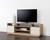 Kayden Media Console And Cabinet - Oyster Shagreen