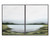 Lakeside Views (Set Of 2) - 36" X 48" - Black Floater Frame