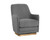 Marcela Swivel Lounge Chair - Belfast Koala Grey