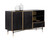 Markwood Sideboard - Brass - Dark Brown