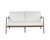Milan 2 Seater Sofa - Stinson White