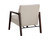 Neymar Lounge Chair - Linea Light Grey Leather