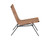 Omari Lounge Chair - Suede Light Tan Leather