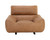 Paget Glider Lounge Chair - Camel Leather
