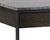 Stamos Desk - Black - Grey Marble / Charcoal Grey