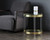 York End Table - Brass