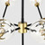 56004180 - Phoenix Chandelier Black Gold