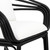 Arden Rounded Rattan Occasional Chair, Black