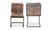 PK-1043-03 - Ansel Dining Chair Grazed Brown Leather Set Of Two