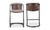 PK-1061-03 - Freeman Counter Stool Grazed Brown Leather Set Of Two
