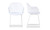 QX-1007-18 - Honolulu Chair White Set Of Two