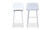QX-1008-18 - Looey Counter Stool White Set Of Two
