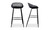 QX-1004-02 - Piazza Outdoor Barstool Black Set Of Two