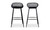 QX-1004-02 - Piazza Outdoor Barstool Black Set Of Two