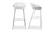 QX-1004-18 - Piazza Outdoor Barstool White Set Of Two