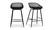 QX-1009-02 - Piazza Outdoor Counter Stool Black Set Of Two