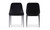 EJ-1034-02 - Sedona Dining Chair Shadowed Black Velvet Set Of Two